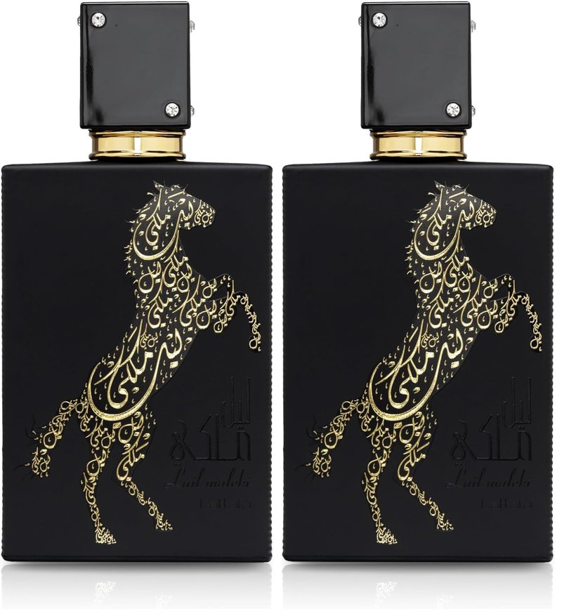 Lattafa Perfumes Lail Maleki for Unisex Eau de Parfum Spray, 3.4 Ounce (Pack of 2)
