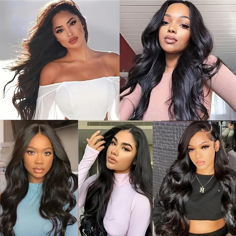 5x5 HD Lace Closure Transparent Frontal 100% Real Body Wave Human Hair HD Lace Closure Only Bleached Small Single Knots Human Hair for Black Women Natural Color(14 Inch)