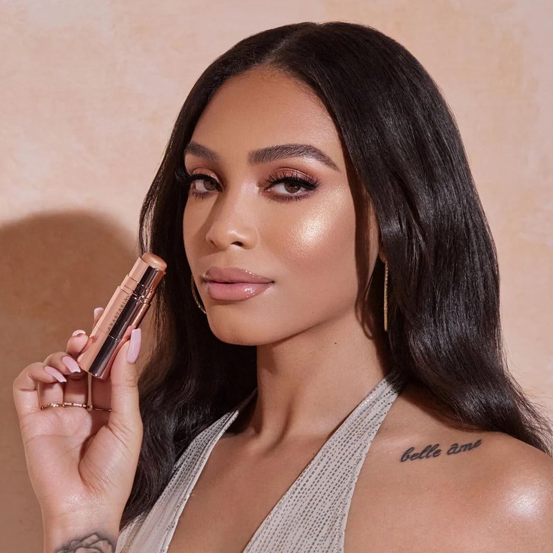 Anastasia Beverly Hills Stick Highlighter - Ultra-Smooth Cream Cheek Illuminator, Weightless Long-Wear Glow Stick for Face and Body - Cognac Diamond