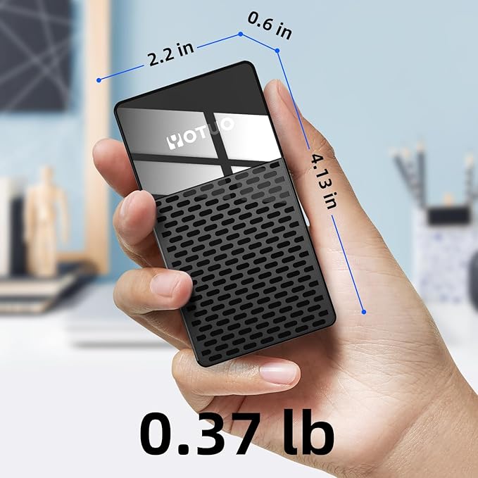 YOTUO Portable SSD 1TB, Up to 1050MB/s, USB-C External Solid-State Drive with All-in-One Multi-Port USB 3.2 Hub and SD/TF Card Reader Docking Station with iPhone 17/PC/Laptop/Mac/Windows/Android/iOS.