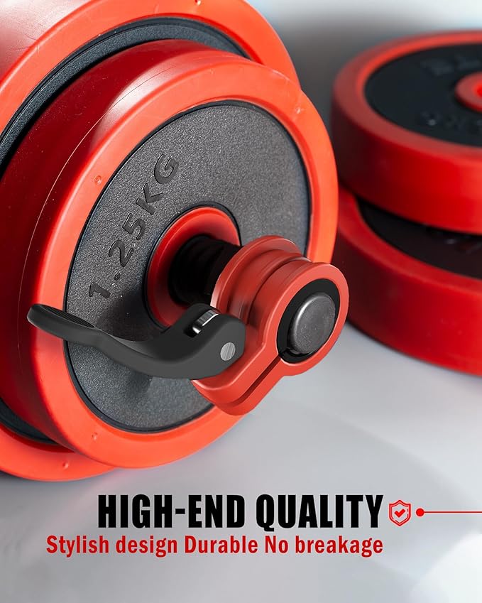 ZY-HUAN Narrow Barbell Clips 2.5cm Width for Olympic Bars, 0.9-1.18inch Adjustable Weight Clamps, Quick Release Locking Collars for Weightlifting
