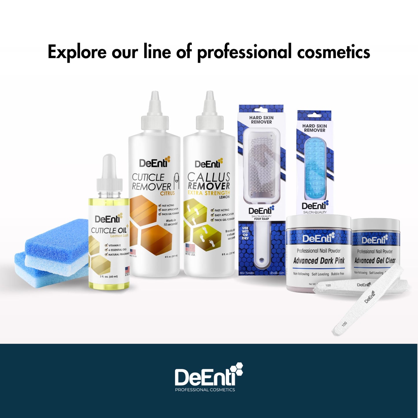 DeEnti Cuticle Oil, Jojoba Oil for Nails, 2oz Hydrating Cuticle Nail Oils, Lush Lemon Scented Cuticles Repair, Vitamin E Nail Supplies, Professional Salon Quality Manicure Supplies