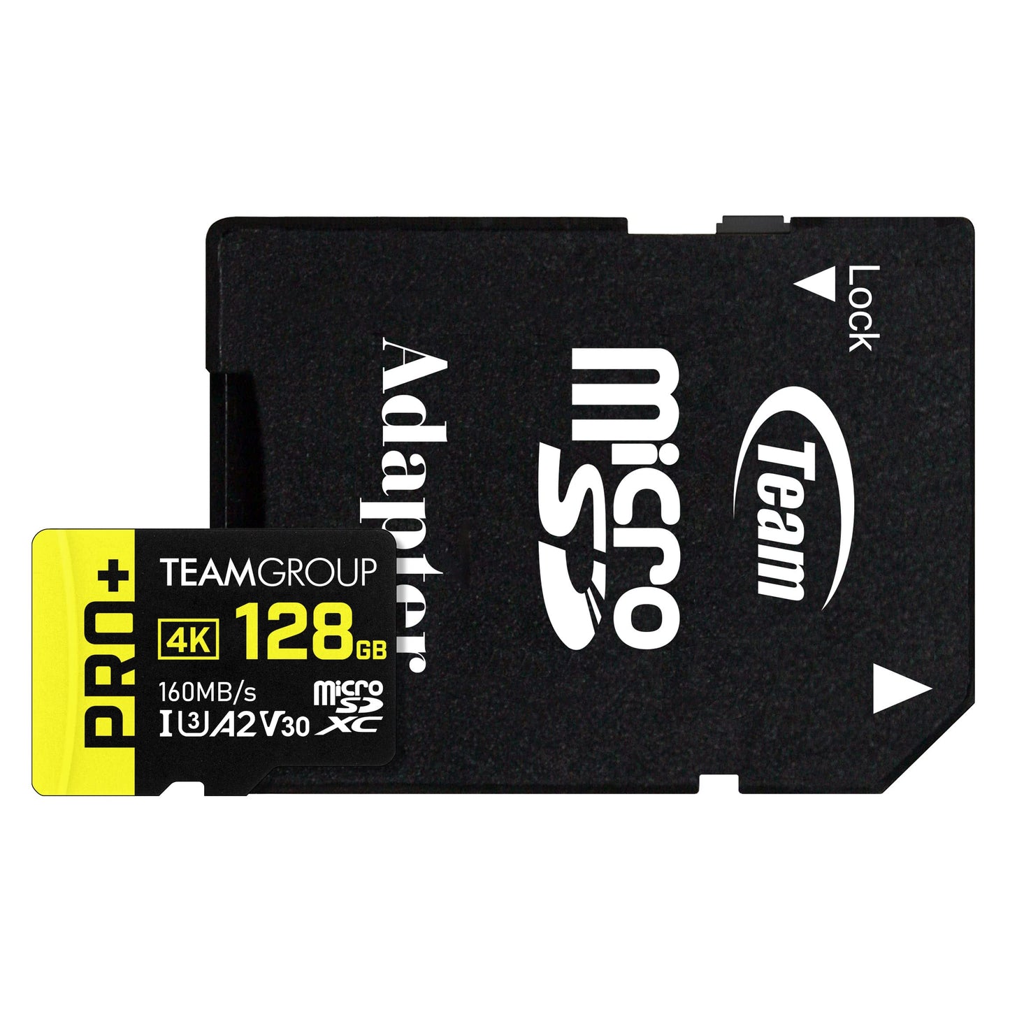 TEAMGROUP A2 Pro Plus Card 128GB x 2 Pack Micro SDXC UHS-I U3 A2 V30, R/W up to 160/110 MB/s for Nintendo-Switch, Gaming Devices, Tablets, Smartphones,4K Shooting, with Adapter TPPMSDX128GIA2V3064