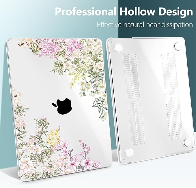 TWOLSKOO Compatible with MacBook Air 13 inch Case M5 2026 M4 2025 M3 M2 2024-2022 A3449 A3240 A3113 A2681, Plastic Hard Shell & Keyboard Cover for MacBook Air 13.6 inch Case, Mobilnoe