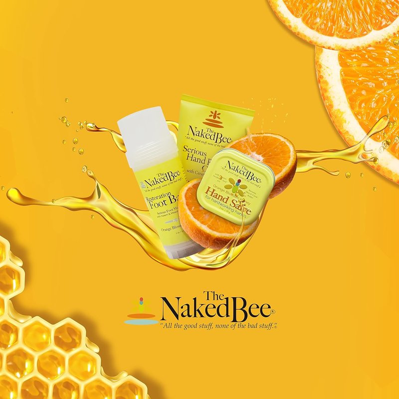 Naked Bee Orange Blossom Honey Hand Repair Cream Lotion - Ceramide 3 | 2 Pack