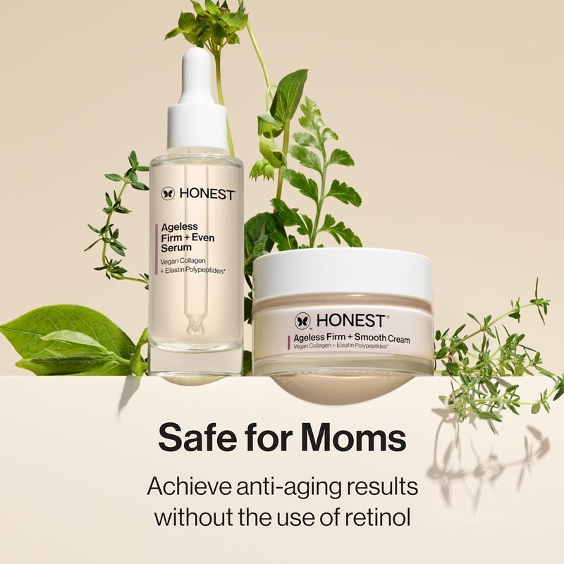Honest Beauty Ageless Firming Cream - Vegan Collagen & Elastin, Fragrance-Free | 1.7 fl oz