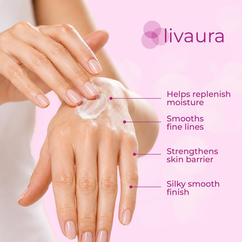 LIVAURA Retinol Anti-Aging Hand Cream – Moisturizing Hand Lotion for Dry Cracked Hands, Non Greasy Moisturizer for Women & Men, Travel Size Hands Cream for Daily Care, For Dry Hands