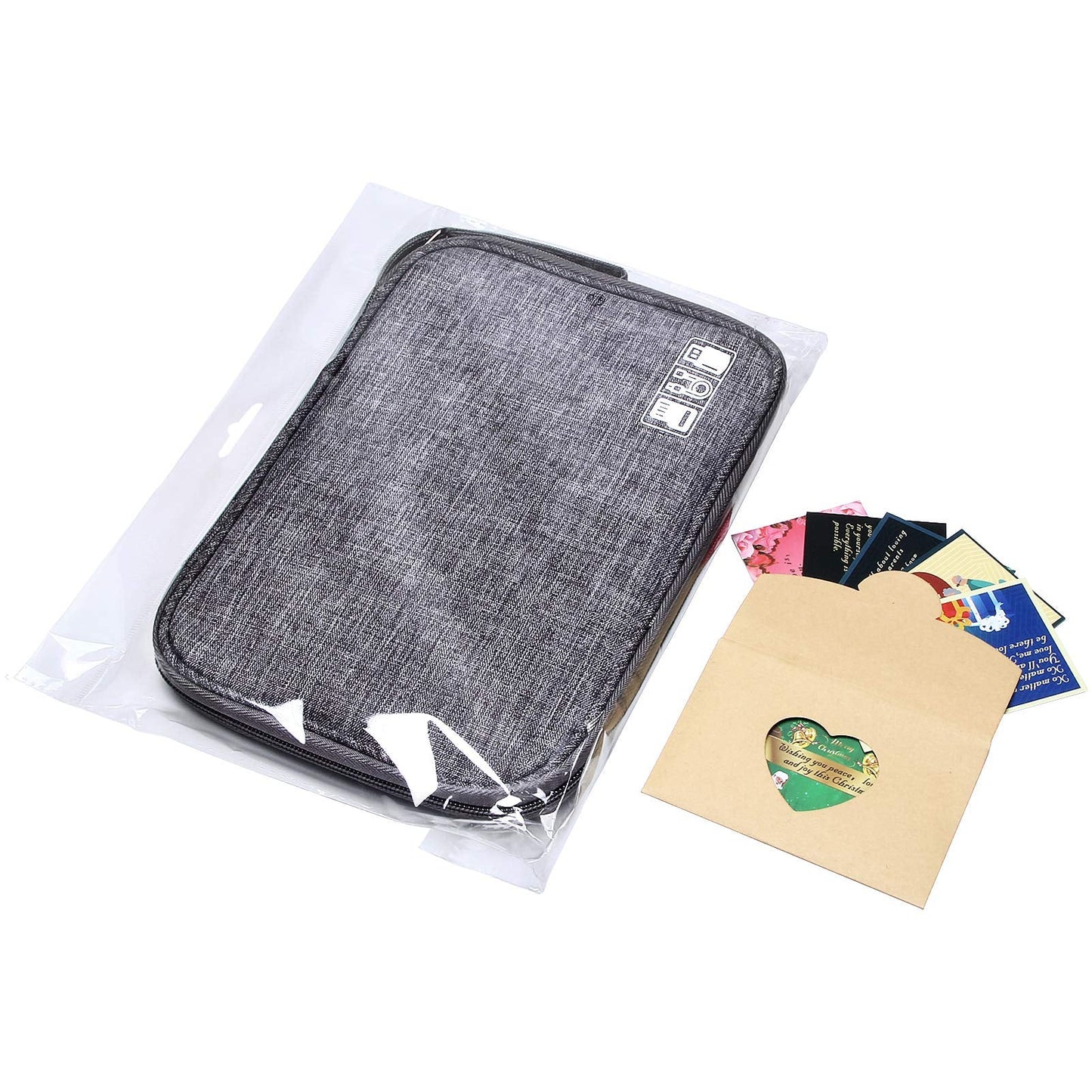 SELLYFELLY Travel Electronics Organizer Portable Cable Organizer Bag for Storage Electronic Accessories Case for Cord,Phone,Charger,Flash Drive (Gray)
