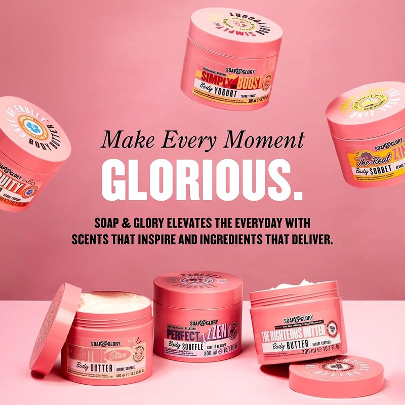 Soap & Glory Hand & Foot Care Duo - Hydrating Hand Cream & Foot Cream Set | 125ml & 4.2 oz
