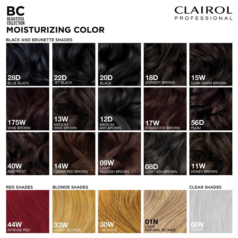 Clairol Professional Beautiful Collection Hair Color, 22D Jet Black, 3 Fl Oz - Packaging May Vary