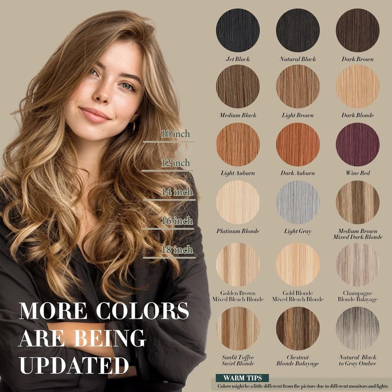 Short Clip-In Hair Extensions - Real Human Hair for Volume & Highlights | 10-Inch Dark Brown, 6 Pieces 31g