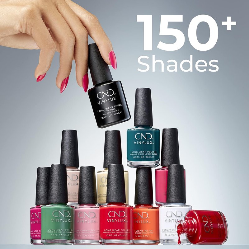 CND Vinylux Gray Nail Polish - Longwear Gel-Like Shine & Chip Resistant | 0.5 Fl Oz