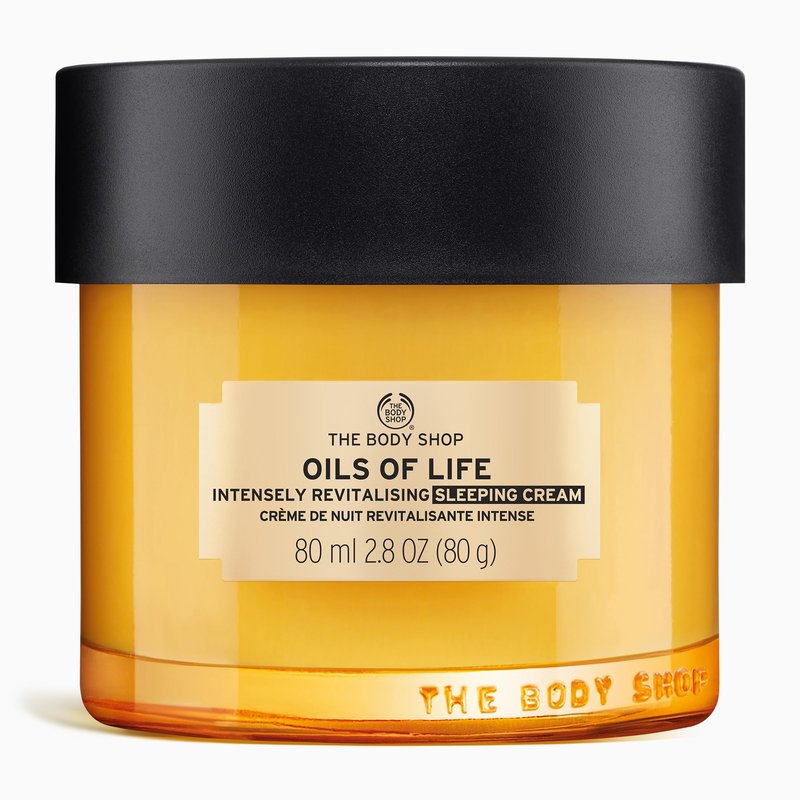 The Body Shop Oils Of Life Intensely Revitalising Sleeping Cream, 100% Vegan Night Cream, 2.7 Oz, one size (I0038833)