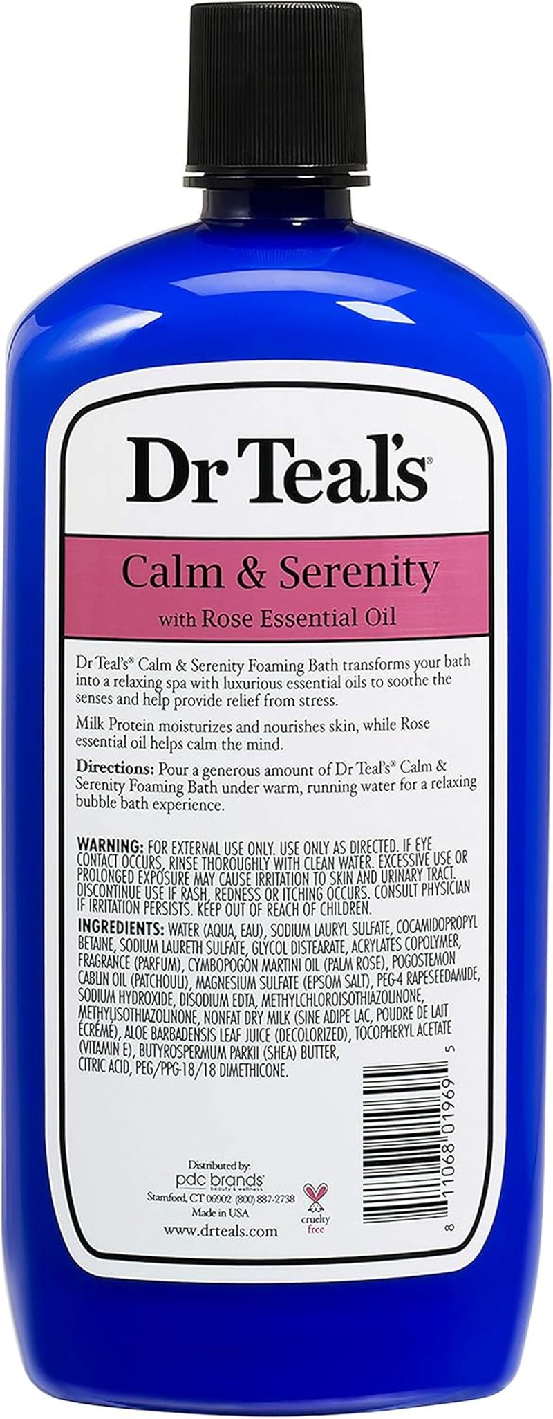 Dr. Teal's Epsom Salt Foaming Bath Gift Set - Stress Relief & Silky Skin | 3 Pack, 34 oz Each - Rose Essential Oils & Milk Protein