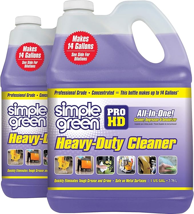 Simple Green SMP213421 Pro Hd Heavy Duty Cleaner, 1 gal Bottle, 11" Height, 5" Width (Pack of 2)