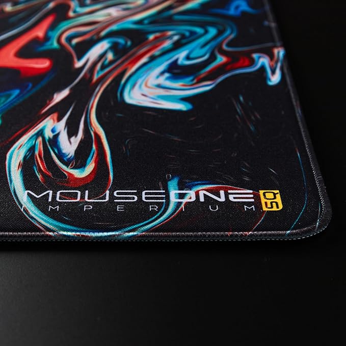 MouseOne Imperium (Squishy) - PORON®-Based Control (Speed Category) Gaming Mouse Pad for Esports - 19.7in x 15.7in - Wavy Artwork