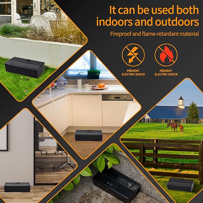 GSS Electric Mouse Trap, Smart Escape-Proof Design Mole Traps, Battery Powered with Alert