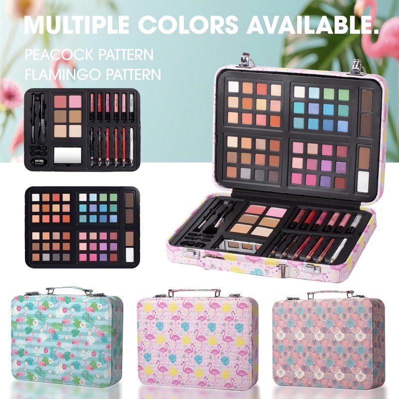 Hot Sugar Makeup Kit for Teenager Girls 13-15, All in One Beginner Makeup Kit for Women Full Kit, Teen Cosmetic Gift Set for Birthday Christmas (Flamingo)
