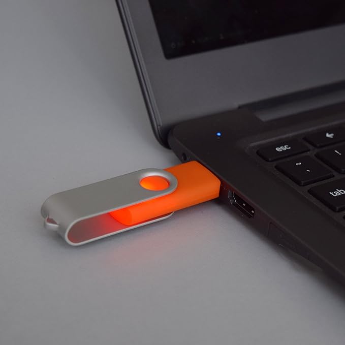 VICFüN 10 Pack USB Flash Drive 8GB Flash Drive Bulk USB 2.0 Thumb Drive Orange