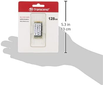 Transcend 128GB M.2 2242 SATA III SSD, MTS430S B+M Key with DRAM Cache, Up to 560MB/s, 3D TLC NAND Internal SSD for Ultrabook/Laptop/PC/Desktop, SLC Cache, LDPC Error Correction