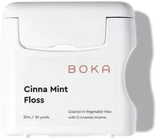 Cinna Mint Woven Dental Floss - Natural Vegetable Wax, Teflon-Free | 30 Yards