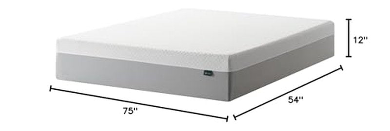 Zinus 12 Inch Green Tea Essential Memory Foam Mattress [New Version], Full, Fiberglass Free, Medium Feel, Breathable Airflow Memory Foam, Certified Safe Foams & Fabric, Mattress in A Box
