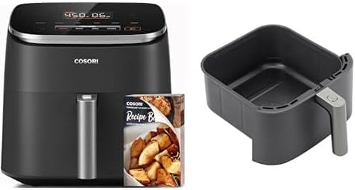 COSORI Turboblaze 6Qt Air Fryer Bundle - Includes Original Basket for Perfect Cooking