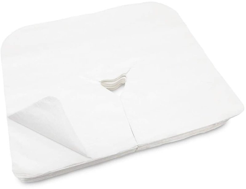 Therapist’s Choice® Disposable Face Cradle Covers – Medical-Grade, Ultra Soft, Luxurious, Non-Sticking Massage Face Covers/Headrest Covers for Massage Tables & Massage Chairs, 100 count white