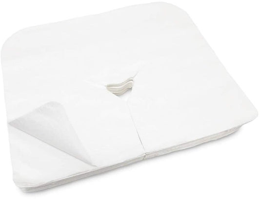 Therapist’s Choice® Disposable Face Cradle Covers – Medical-Grade, Ultra Soft, Luxurious, Non-Sticking Massage Face Covers/Headrest Covers for Massage Tables & Massage Chairs, 100 count white