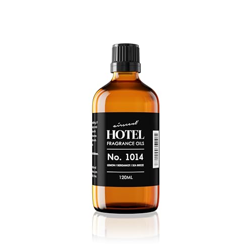 AirScent Hotel Diffuser Oil No. 1014 - The Iconic 5-Star Hotel Coastal Blend - Lemon Bergamot Sea Breeze - 10 mL Premium Fragrance Oil for Ultrasonic and Waterless Diffusers and Crafting