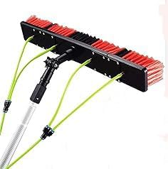 Window Cleaning Pole,High-Altitude Cleaning Brushes,Water Fed Telescopic Brush Conservatory Roof Cleaning Tools for Photovoltaic Panel Cleaning,7M,6M