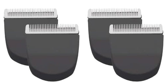 Peanut Hair Clipper Replacement Blades - Professional Snap-On Blades | Black - 4 Pack
