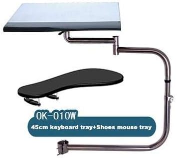 MagicHold Computer Keyboard Stand Laptop Mouse Mount for Workstation Video Gaming, Installed to Chair or Any Round Bar with Maximum 1.96 inch Diagonal Thickness
