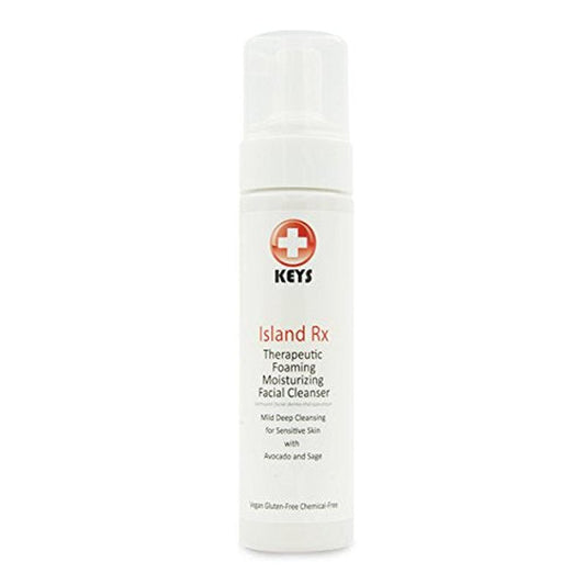 Keys Island Therapeutic Foaming Facial Cleanser - 8 Fl. Oz (210 ml) | Gentle, Hydrating Formula