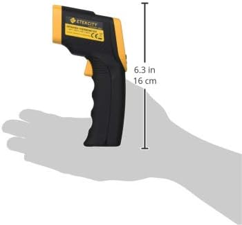 Etekcity Infrared Thermometer Laser Temperature Gun 1080, -58°F~ 1130°F for Meat Food Candy Pizza Oven, Heat Gun for Cooking, Kitchen, Fridge, Reptile, BBQ, HAVC, Adjustable Emissivity & Max Measure
