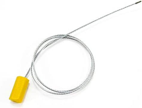 Leadseals 20" Cable Seals Tamper Proof Security Tags Steel Wire Seal Numbered Garden Marking Label Lock Strip Self-Locking Seal Length 50 CM (Pack of 100pcs)