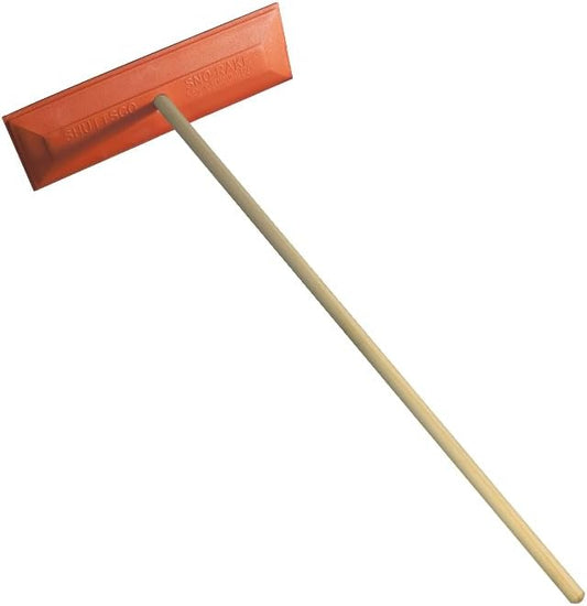 Snow Rake/Snow Broom with Pole - 48â Pole with 18" Head. - Auto Dealer Quality Shuttsco USA! #105 Commercial Grade
