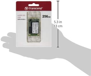 Transcend MSA230 256GB mSATA SSD with Dram Cache, Up to 530MB/s, Mini SATA III 6G/s Internal Solid State Drive for Ultrabook/Desktop/Tablet/PC/GPS/Server, 3D TLC NAND Flash, LDPC Error Correction, ECC