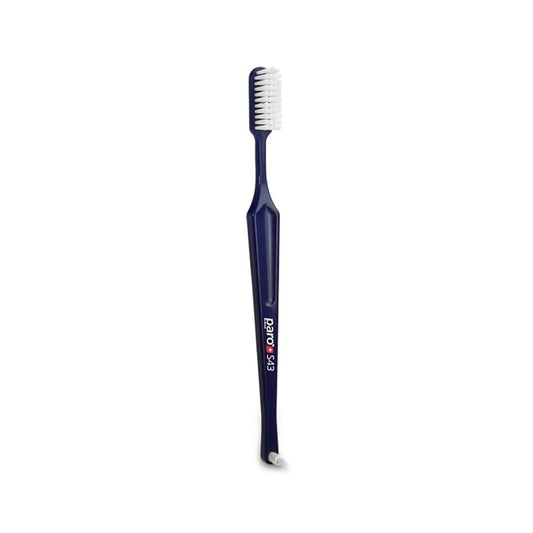Paro S43 Toothbrush | Compact Brush Head with Soft Bristles | Exchangeable Inter Space F | 4 Rows, 43 Tufts | 6 Pack
