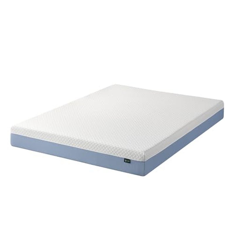 Zinus 8 Inch Queen Cooling Essential Memory Foam Mattress [NewVersion], Fiberglass Free, Medium Feel, Breathable Cooling Layers, Certified Safe Materials