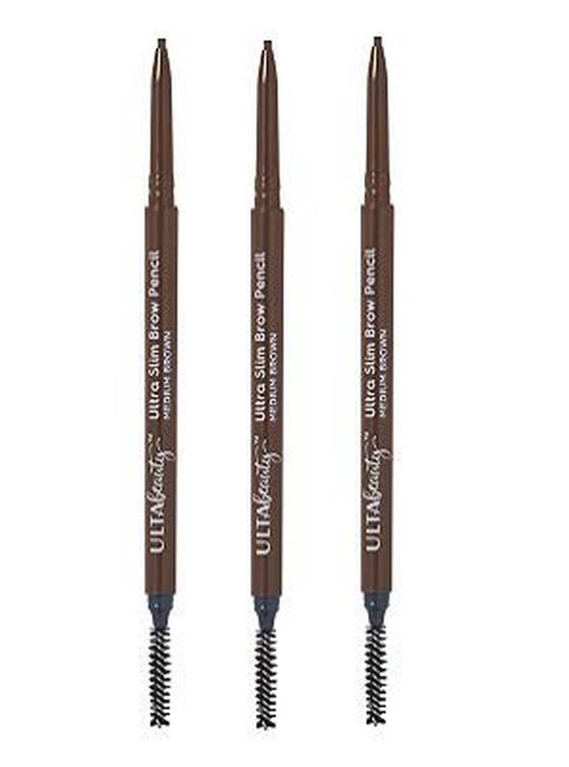 Ulta Beauty Ultra Slim Brow Pencil - 3 Pack Medium Brown | 0.003 oz Each