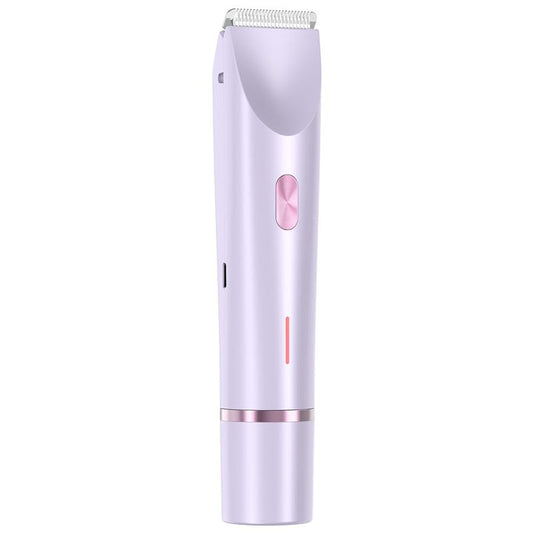Kwooiuia Women's Dual-Head, Dual-Purpose Electric Shaver & Bikini Trimmer, IPX7 Waterproof for Dry & Wet Use, Underarm Special (Pink)