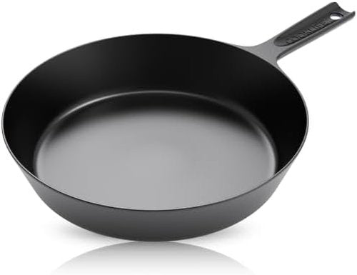 COOKLIFE 10-Inch Pre-Seasoned Cast Iron Skillet - Lightweight, Easy-Clean Surface for Oven, Stove & Grill