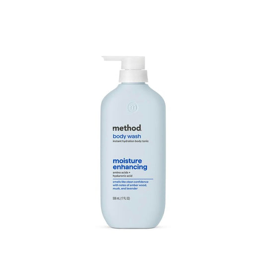 Method Body Wash - Instant Hydration Tonic with Amber Wood, Musk & Lavender | 17 fl oz