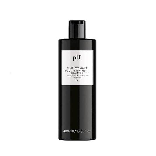 pH PURE HAIR Straight Post Treatment Shampoo-Sulfate Free Formula for Silky Smooth Hair-Gentle Acidic Shampoo-Maintain Straightened Hair Long-Lasting Softness & Shine-Frizz-Free 13.5 Oz