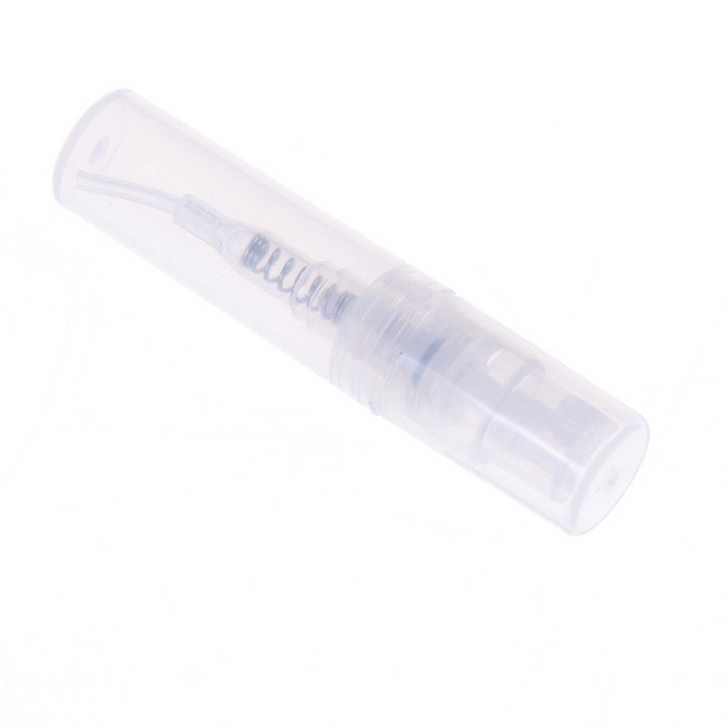 Haishell 150 Pcs Mini 2ML Atomizer Plastic Bottle Spray Refillable Perfume Empty Sample Bottle With 2 pcs Mini Plastic Funnels and 2 pcs Glass Droppers for Travel Party Portable Makeup Tool