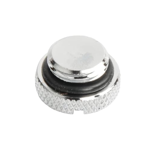 dracaena.io 12 pack G1/4" thread, Thin water Stop Plug Fitting with Coin Slot for Computer water cooling System, durable brass/copper material, Silver