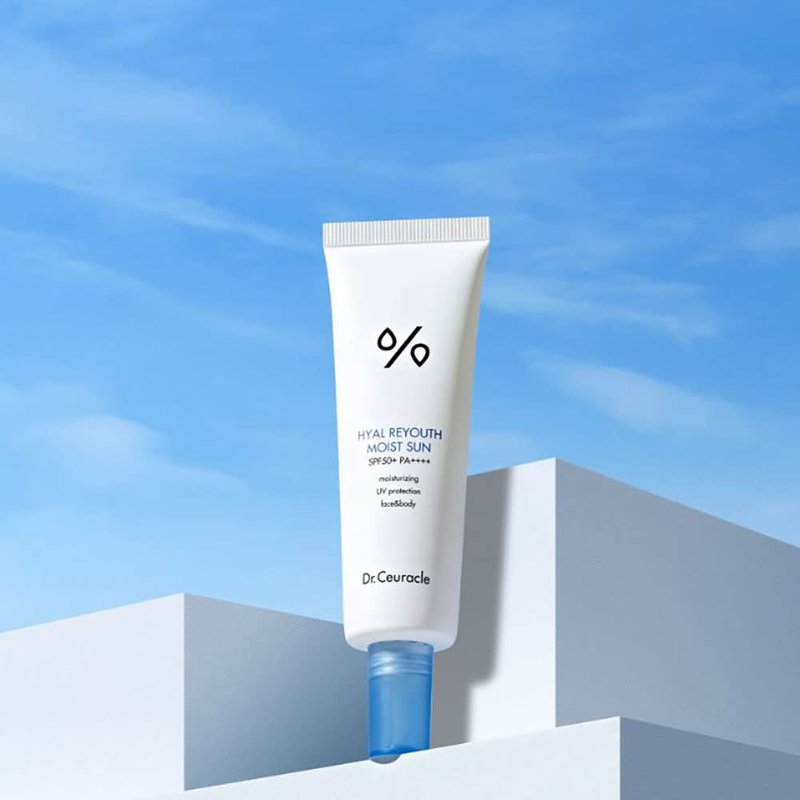 Dr.Ceuracle Hyal Reyouth Moist Sun - Essence-Like Sunscreen for Skin Concerns | Non-Sticky Formula