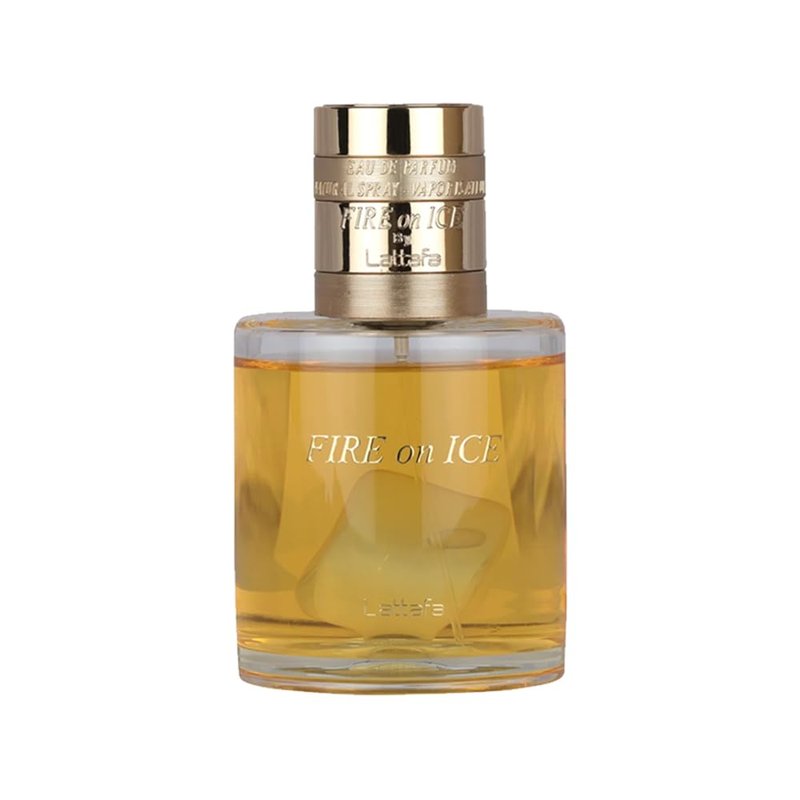 Lattafa Fire On Ice â Fruity, Spicy, Woody, Ambery â Eau de Parfum Spray Long-Lasting Fragrance for Unisex, 3.71 Ounce / 110 ml