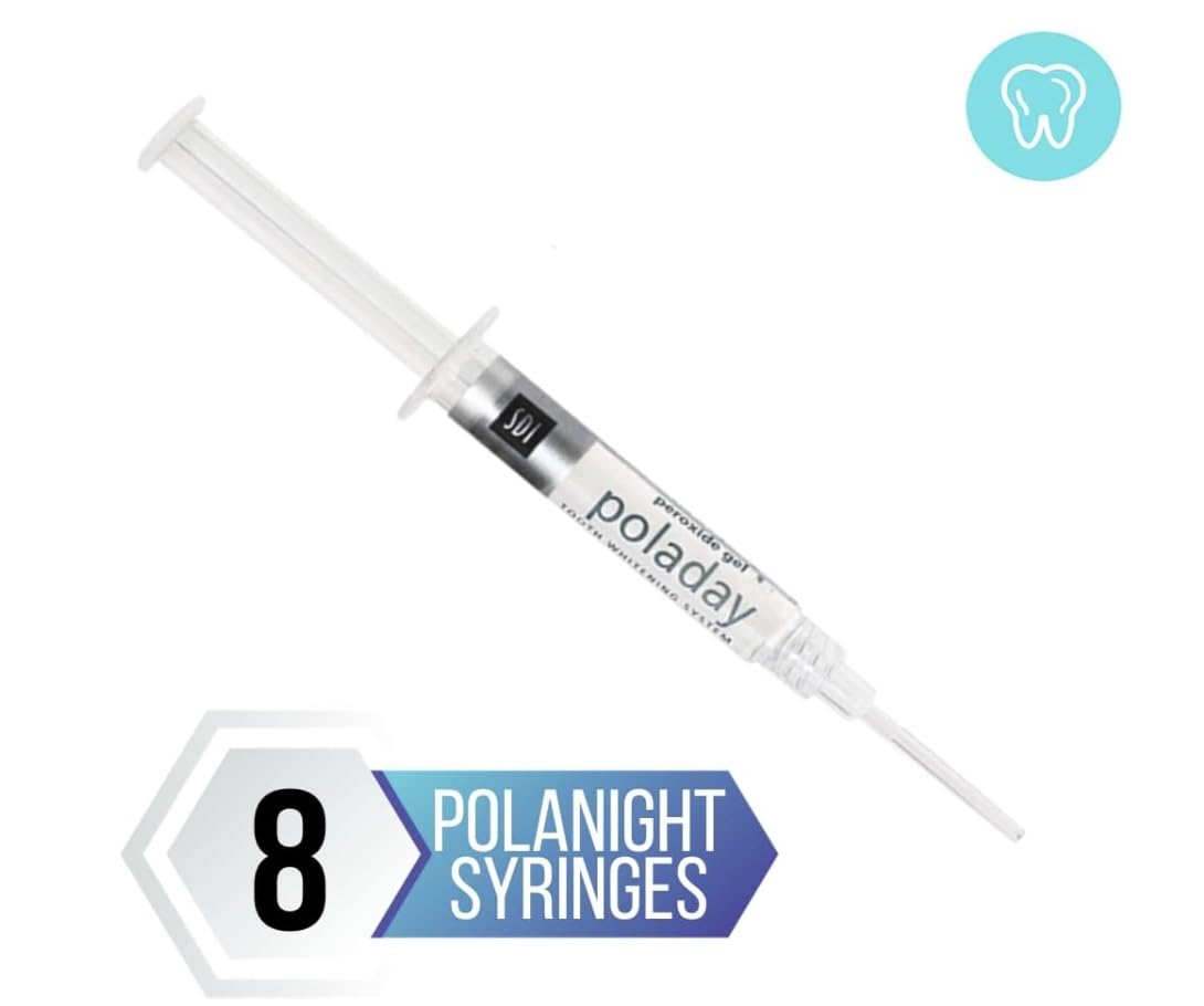 Polanight 16% 8 Syringe Pack, Polanight Whitening Gel (8 Whitening Syringes Total)